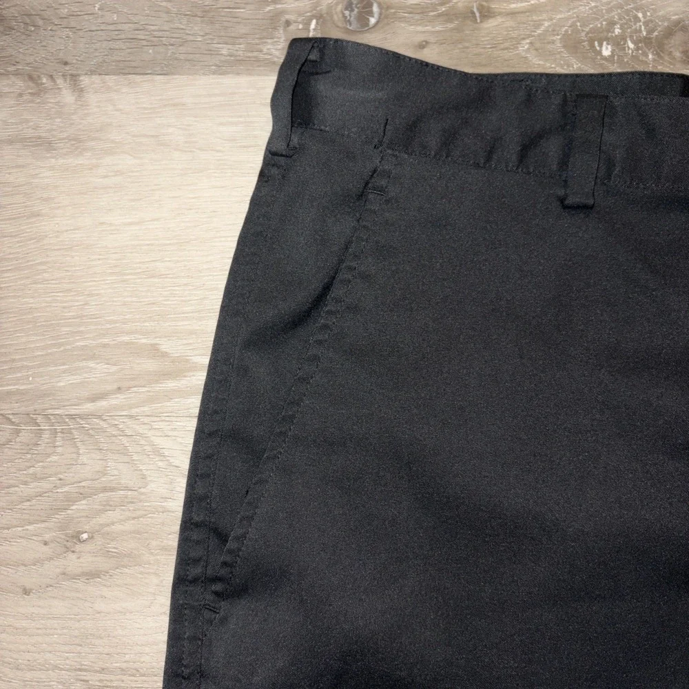Nike Dri Fit Khaki Golf Shorts Men's 36 Black 21 Inch Length